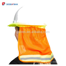 100% Polyester Mesh Fluo Gelb Orange 2 Tone High Sichtbarkeit Neck Shade mit Reflexstreifen One Size Für Alle